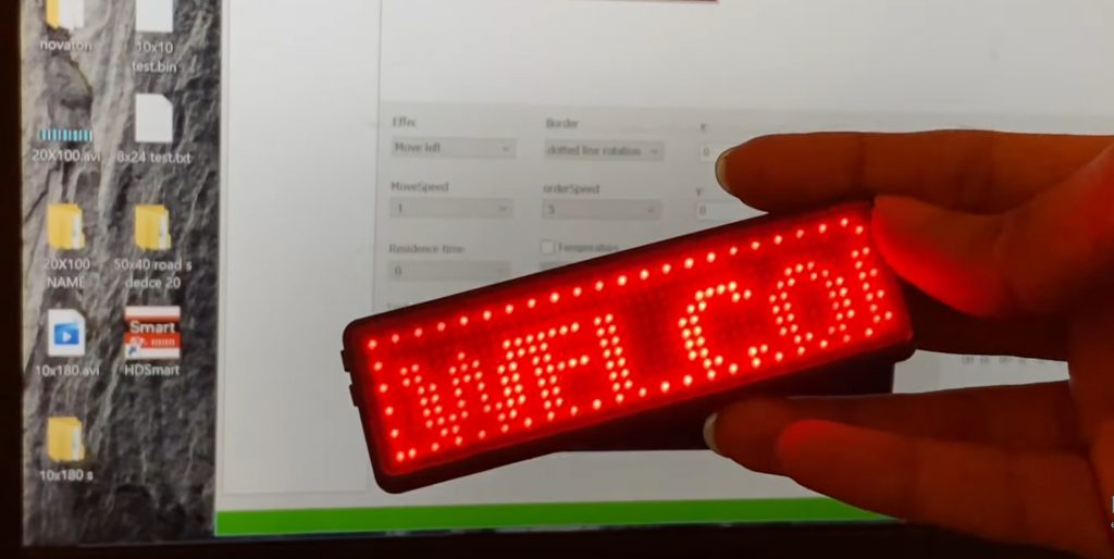 How to program led badge display